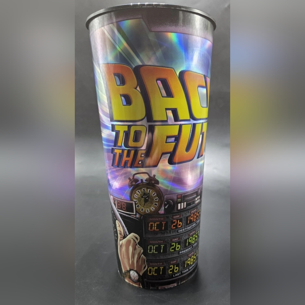 Back to the Future Tall Plastic Tumbler Cup, NEW